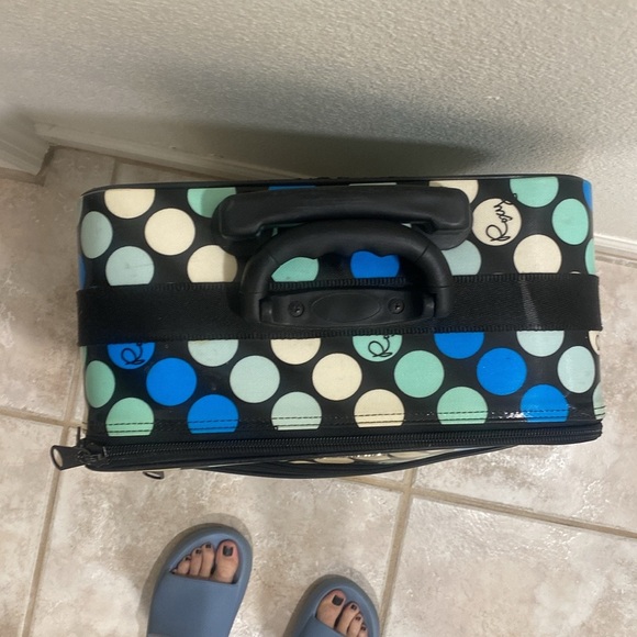 🌼 Vintage Y2K Roxy Suitcase Roxy Luggage Roxy Carry-on Rare Roxy - Picture 7 of 17